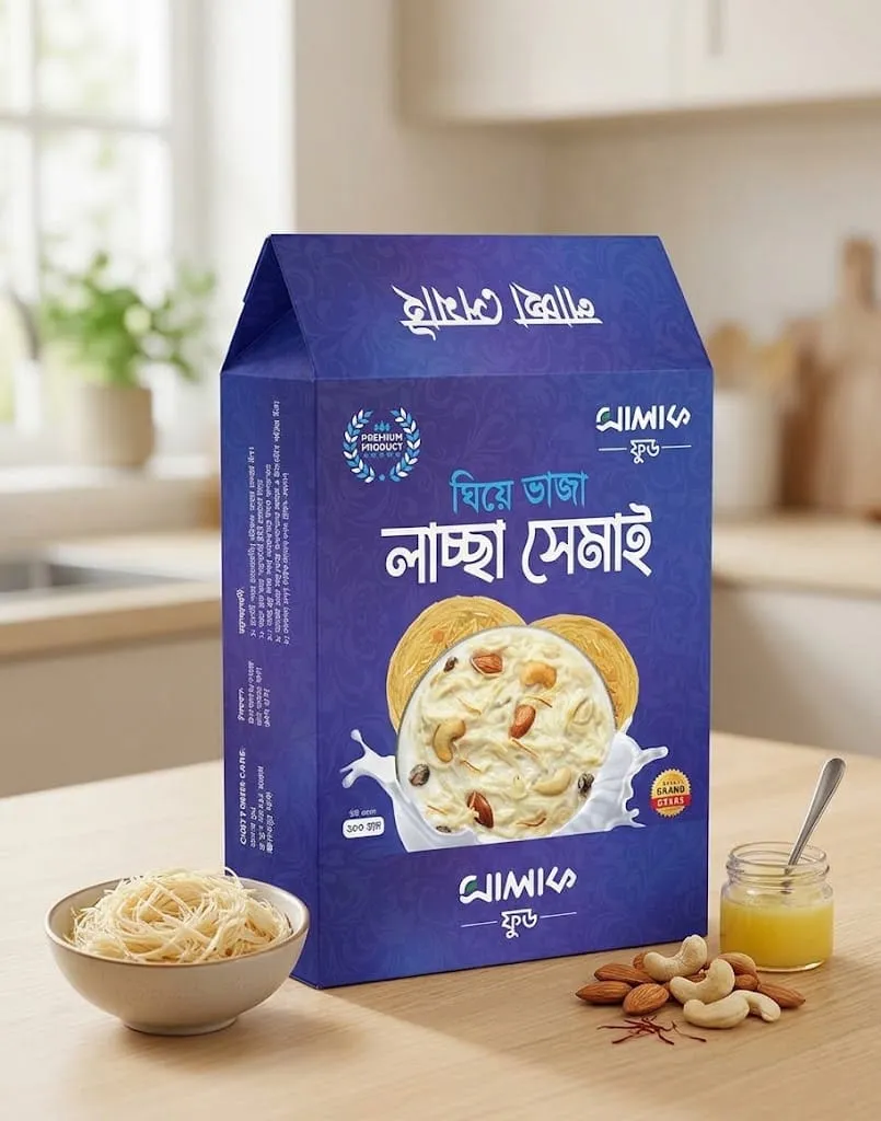 ঘিয়ে ভাঁজা লাচ্ছা সেমাই