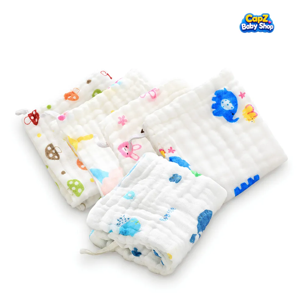 Buy 6 Layer Muslin Baby Washcloths 4 Pcs, Super Soft Absorbent Face Wipes & Care Clothes for Newborns at best price in BD