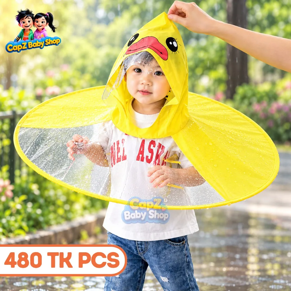 Duck Umbrella Raincoat – Hands-Free Hat