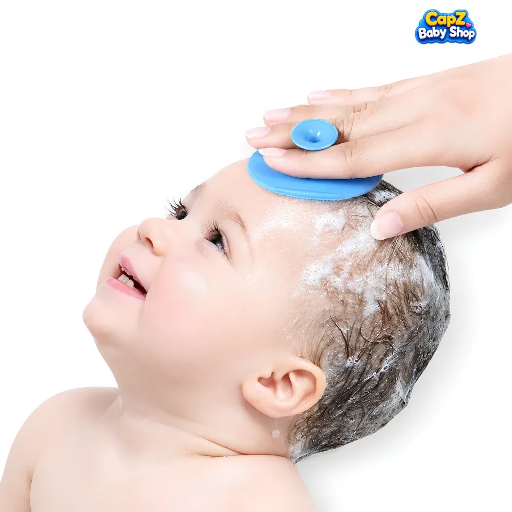 Buy Newborn Baby Silicone Head Comb Brush | Ultra Soft Hair & Scalp Massager, Bath Cleaning, Reusable | Best Price in BD